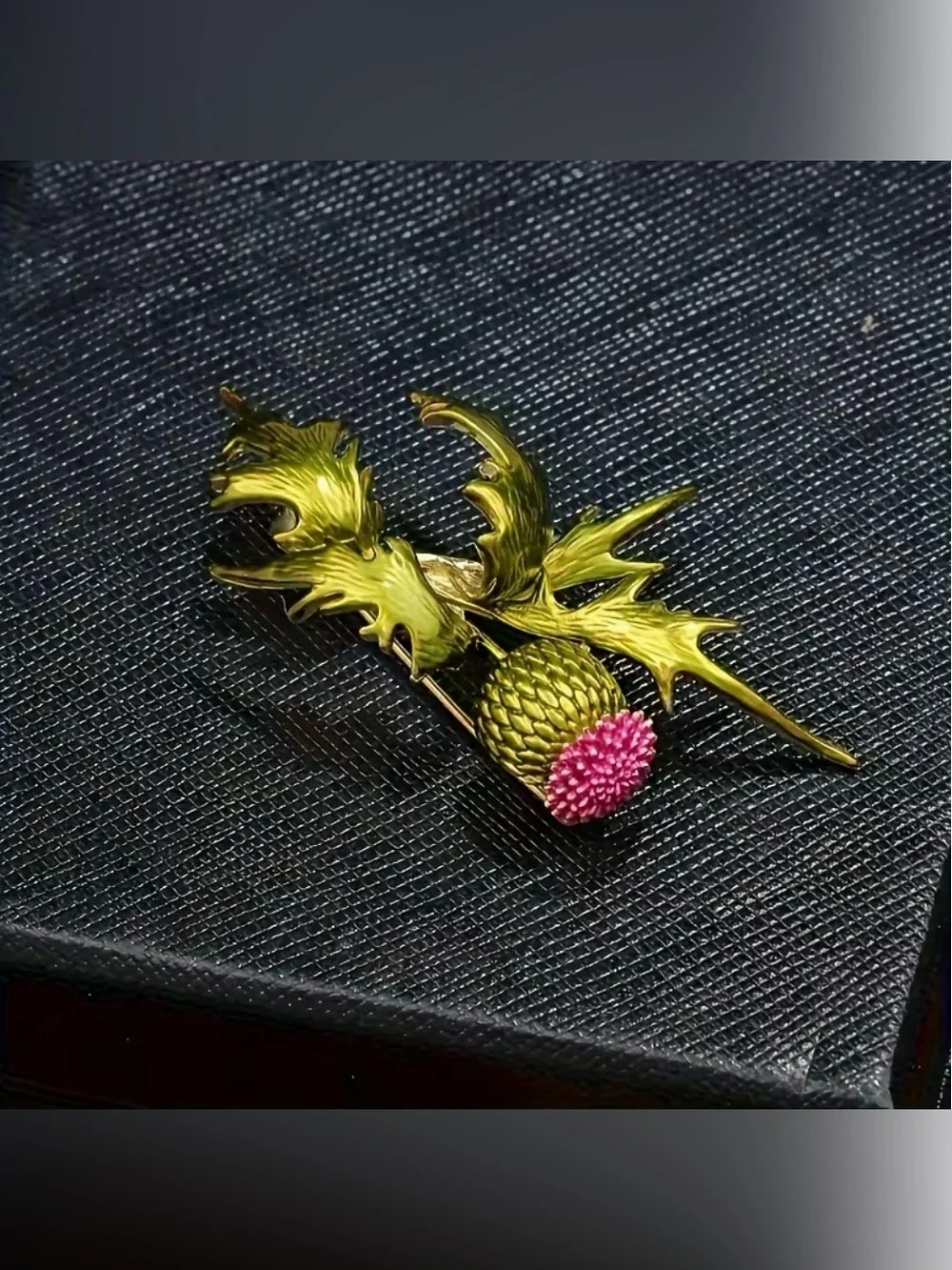 Flowering Thistle Brooch New